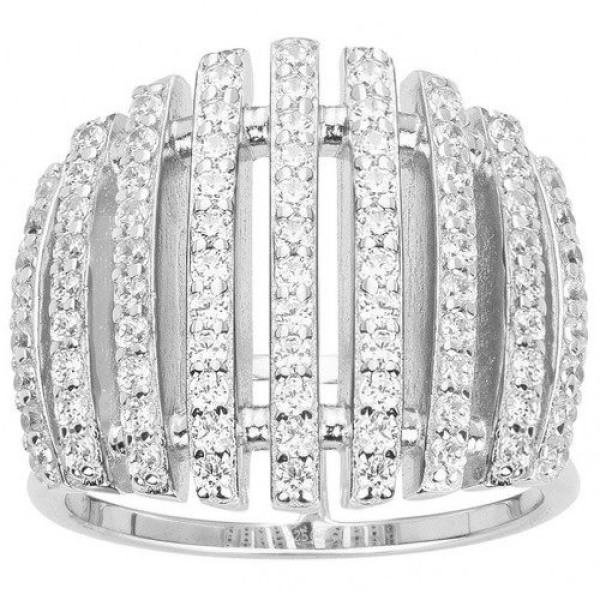 Bague  Argent 925/1000 Oxyde de Zirconium