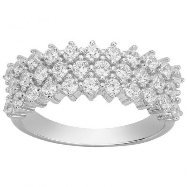 Bague  Argent 925/1000 Oxyde de Zirconium