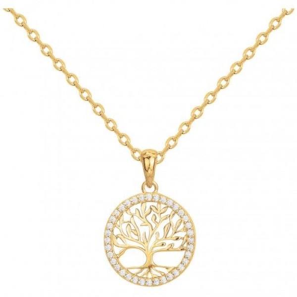 Collier  Plaqué Or Oxyde de Zirconium