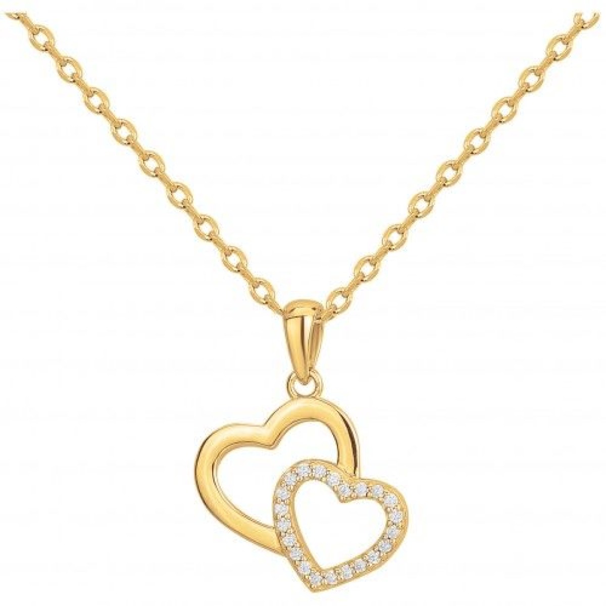Collier  Plaqué Or Oxyde de Zirconium
