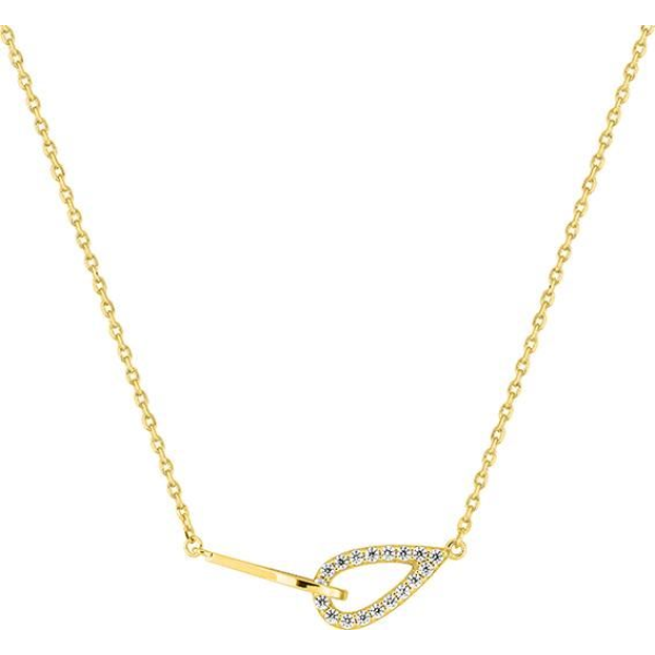 Collier  Plaqué Or Oxyde de Zirconium