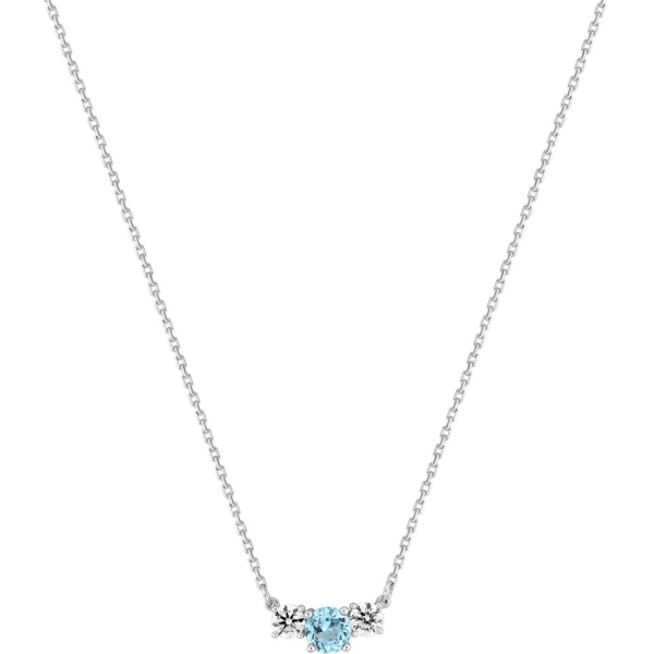 Collier  Or 375/1000 Topaze bleue traitée