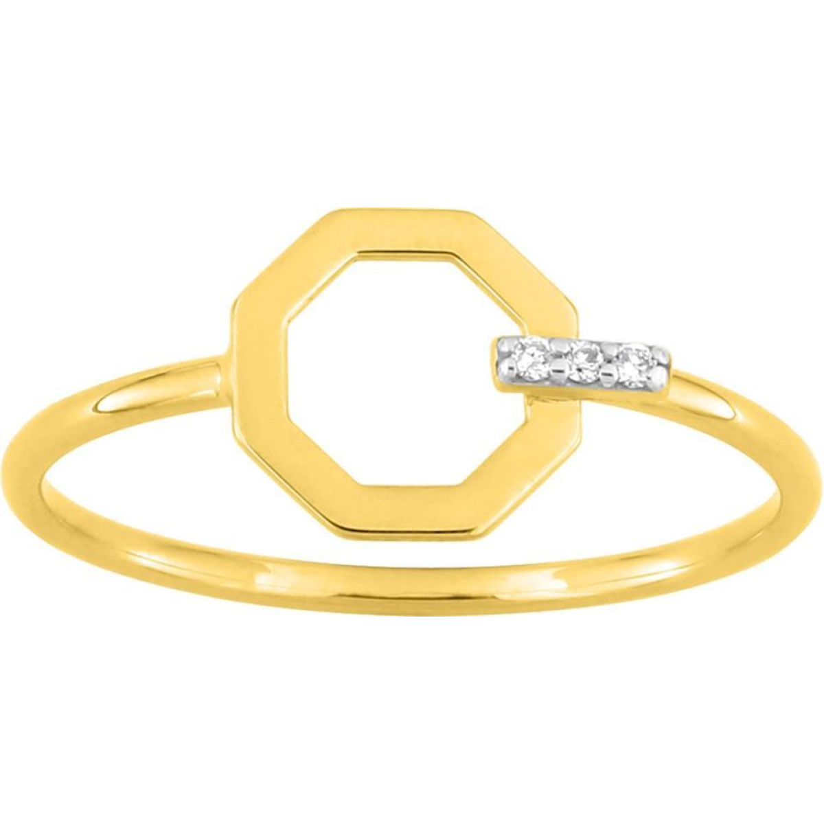 Bague  Or 375/1000 Diamant