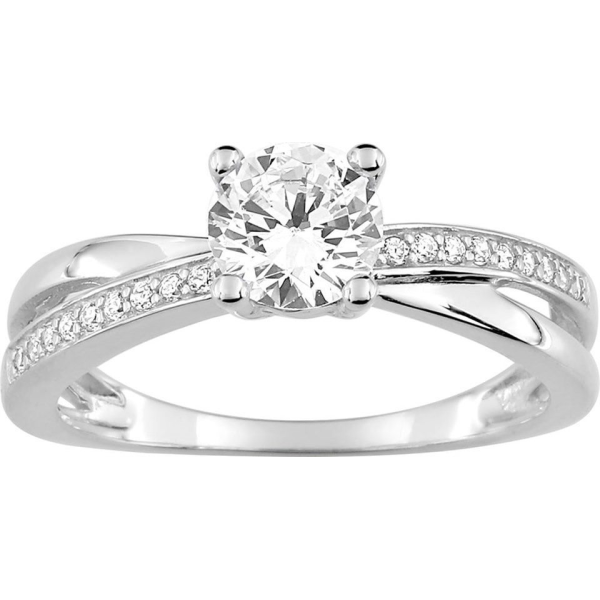 Bague  Or 375/1000 Oxyde de Zirconium
