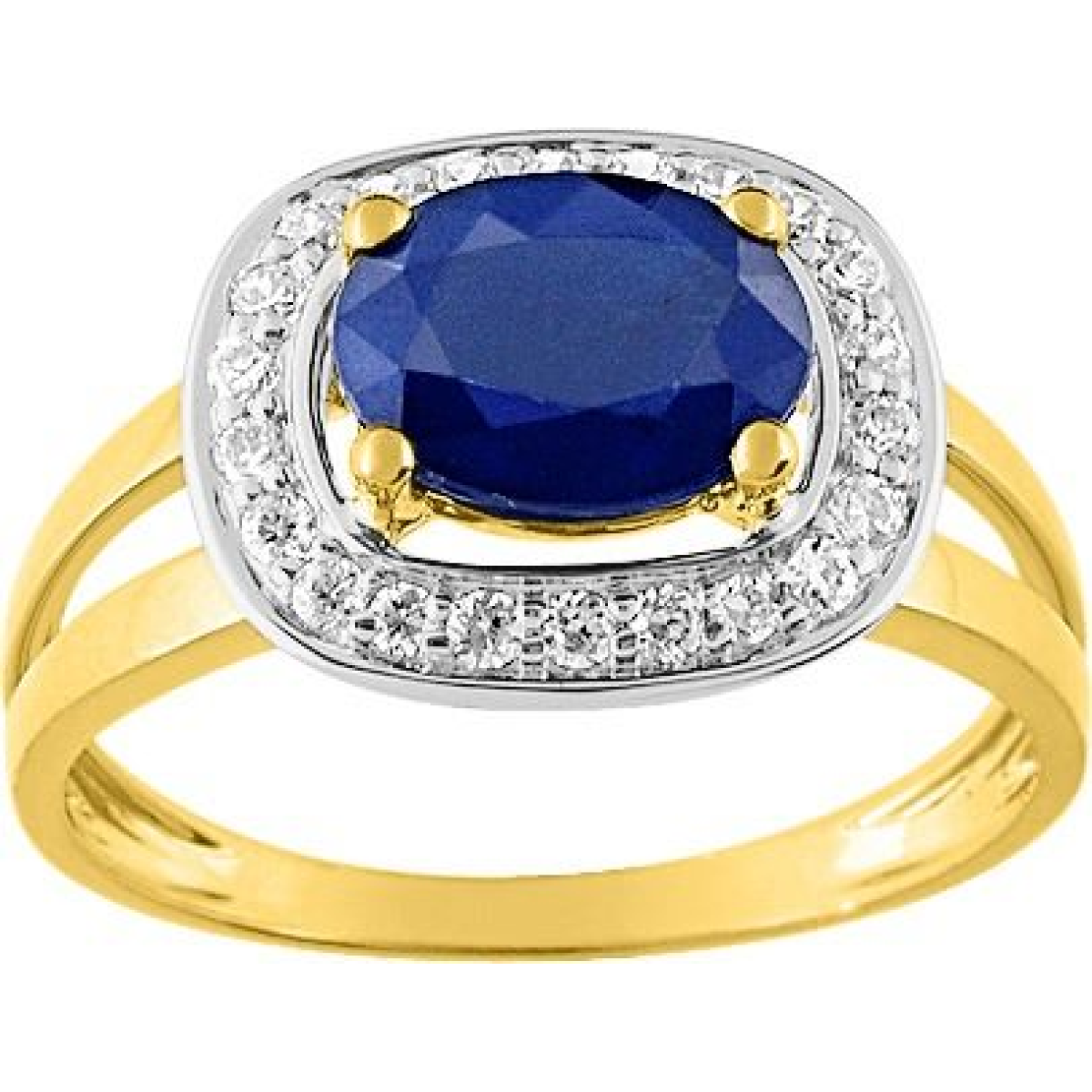 Bague  Or 375/1000 Saphir