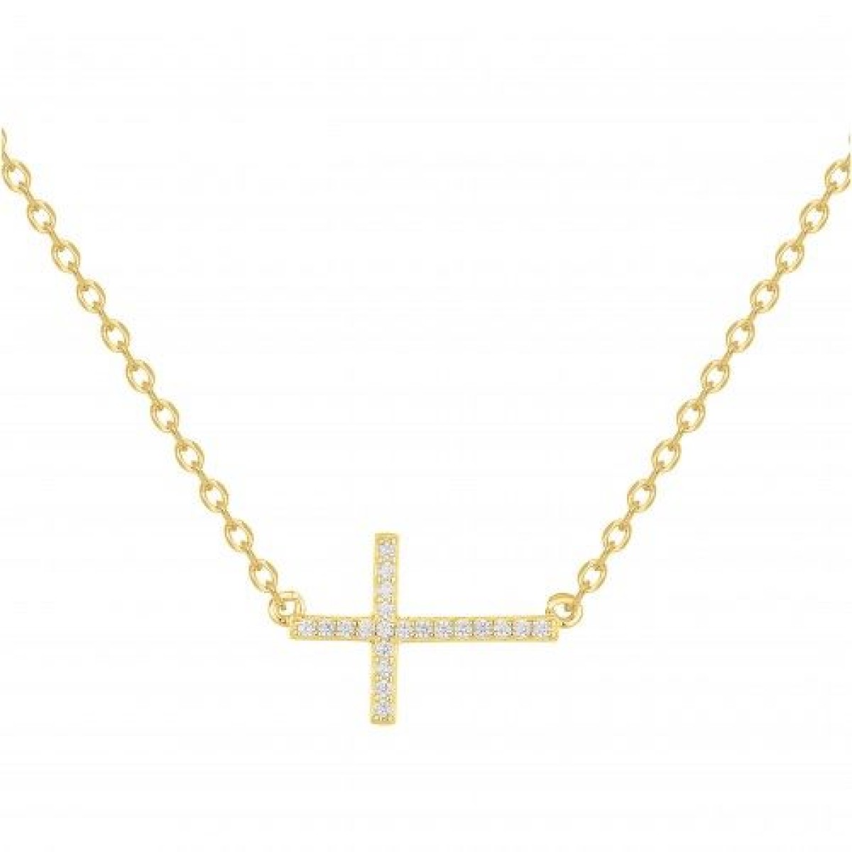 Collier  Plaqué Or Oxyde de Zirconium