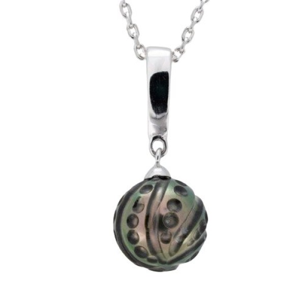 Pendentif  Argent 925/1000 Perle de Tahiti