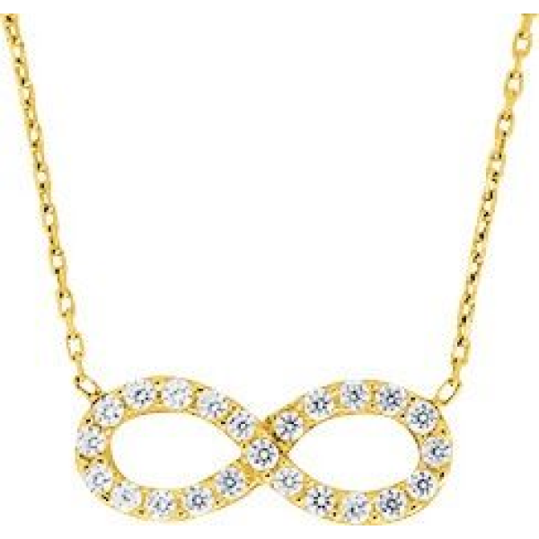 Collier  Or 750/1000 Oxyde de Zirconium