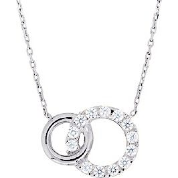 Collier  Or 750/1000 Oxyde de Zirconium
