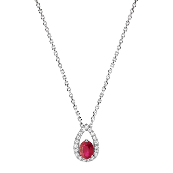 Collier  Or 750/1000 Rubis