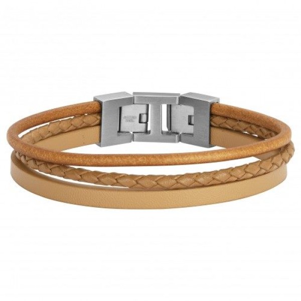 Bracelet  Acier Cuir