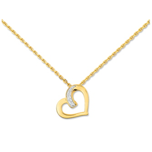 Collier  Plaqué Or Oxyde de Zirconium 