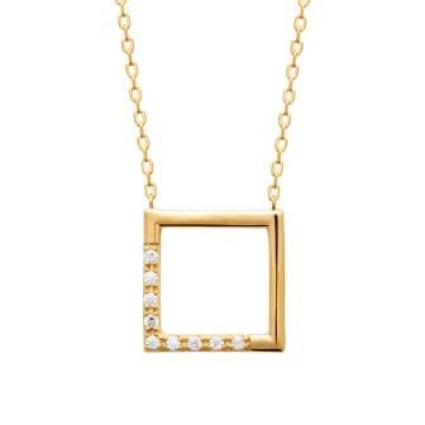 Collier  Plaqué Or Oxyde de Zirconium