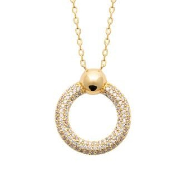 Collier  Plaqué Or Oxyde de Zirconium
