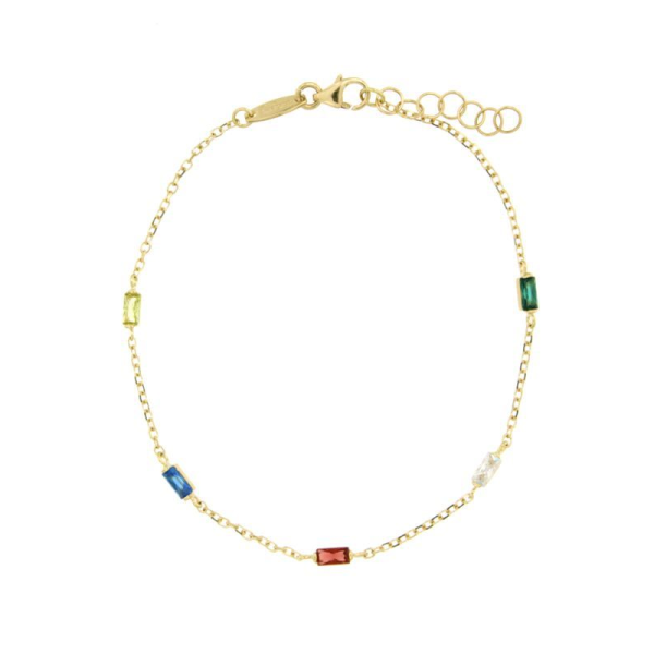 Bracelet  Or 375/1000 Oxyde de Zirconium