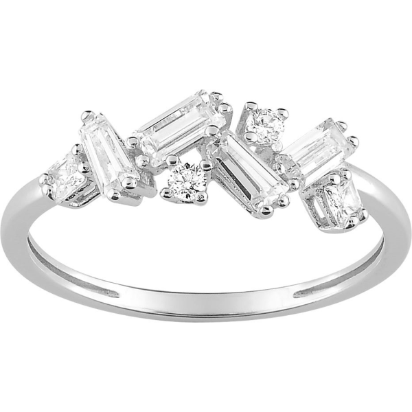 Bague  Or 750/1000 Oxyde de Zirconium