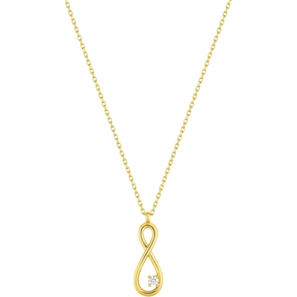 Collier  Or 375/1000 Oxyde de Zirconium