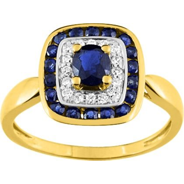 Bague  Or 375/1000 Saphir