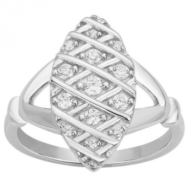 Bague  Argent 925/1000 Oxyde de Zirconium