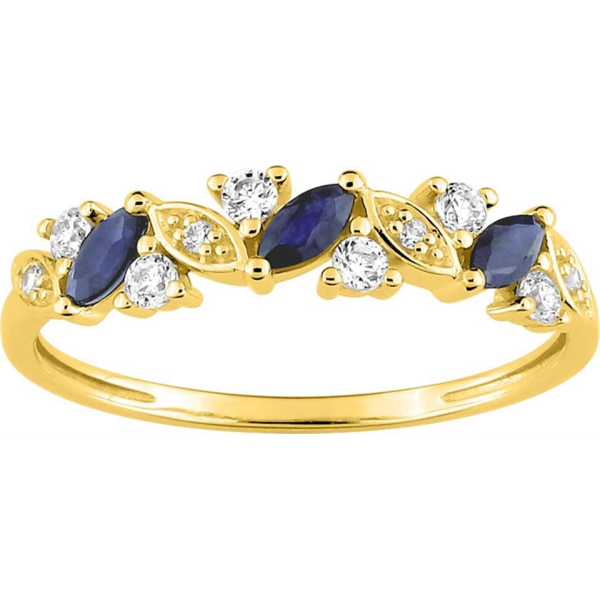 Bague  Or 375/1000 Saphir