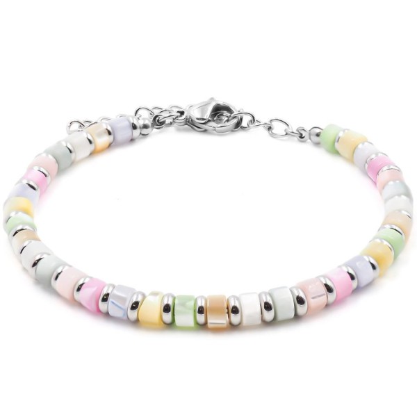 Bracelet  Acier Pierre Naturelle