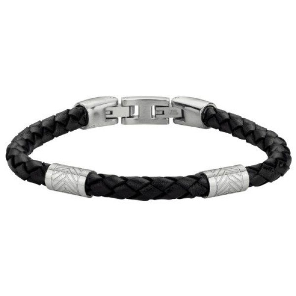 Bracelet  Acier Cuir