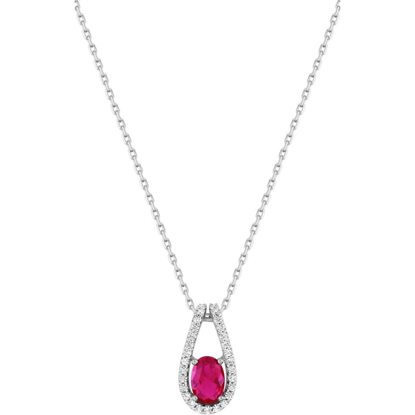 Collier  Argent 925/1000 Oxyde de Zirconium