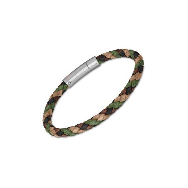 Bracelet LOTUS STYLE Acier Cuir