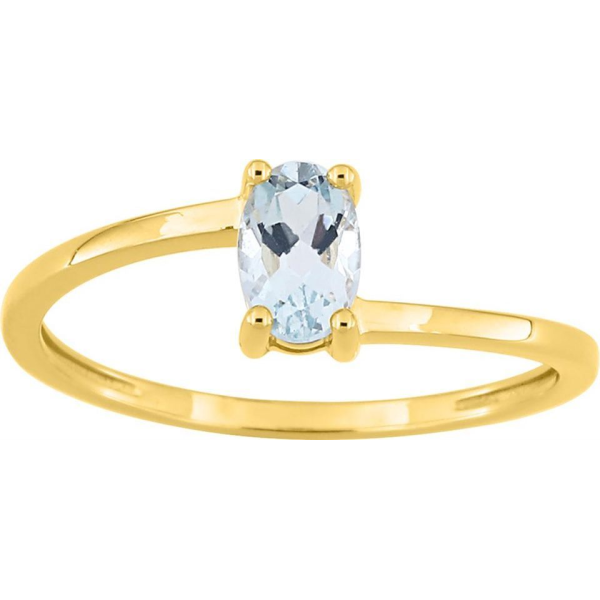 Bague  Or 750/1000 Aigue Marine