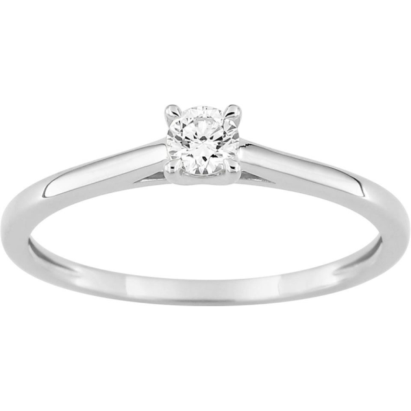 Bague  Or 375/1000 Diamant Synthétique
