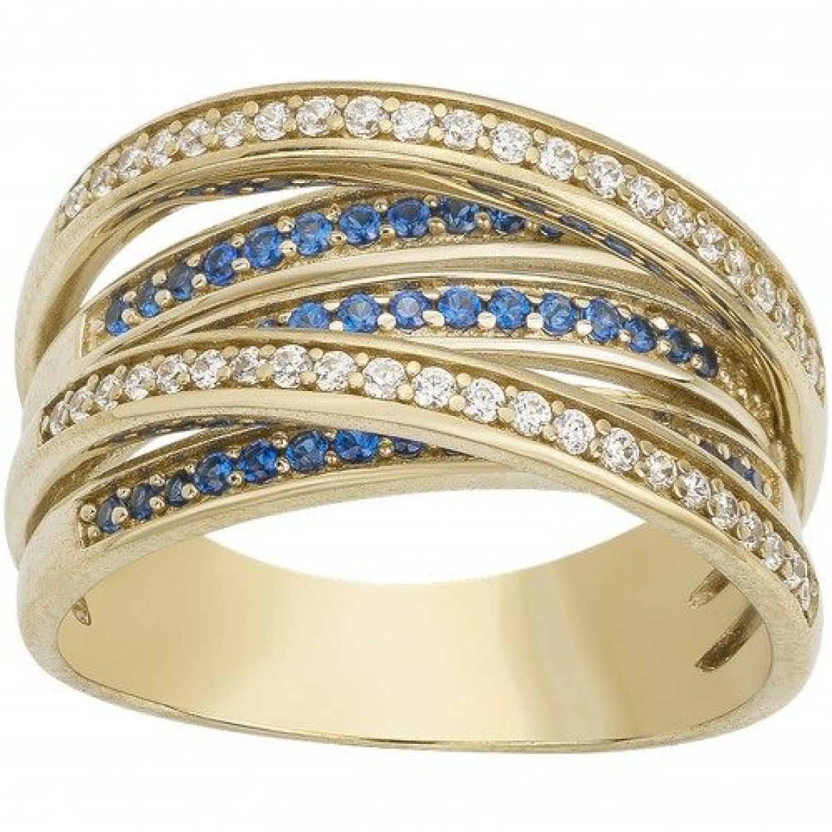 Bague  Plaqué Or Oxyde de Zirconium