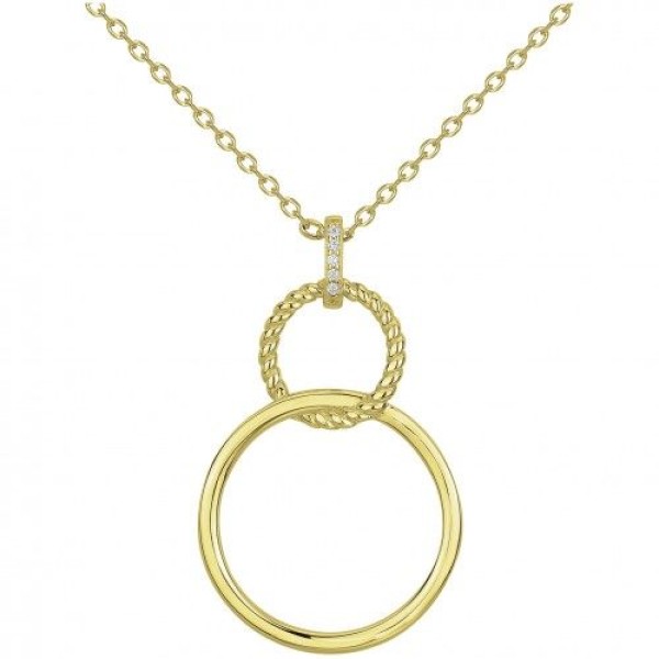 Collier  Plaqué Or Oxyde de Zirconium