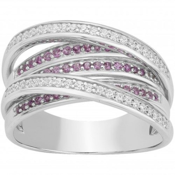 Bague  Argent 925/1000 Oxyde de Zirconium