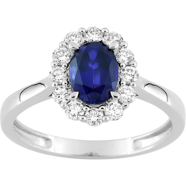 Bague  Or 375/1000 Diamant Synthétique