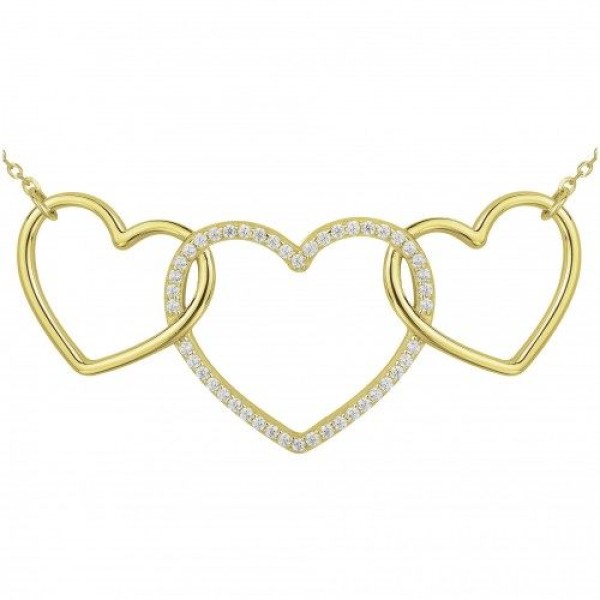 Collier  Plaqué Or Oxyde de Zirconium