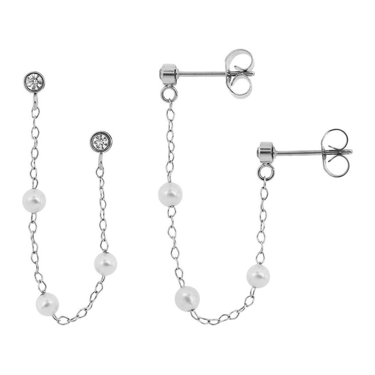 Boucles d'Oreilles  Acier