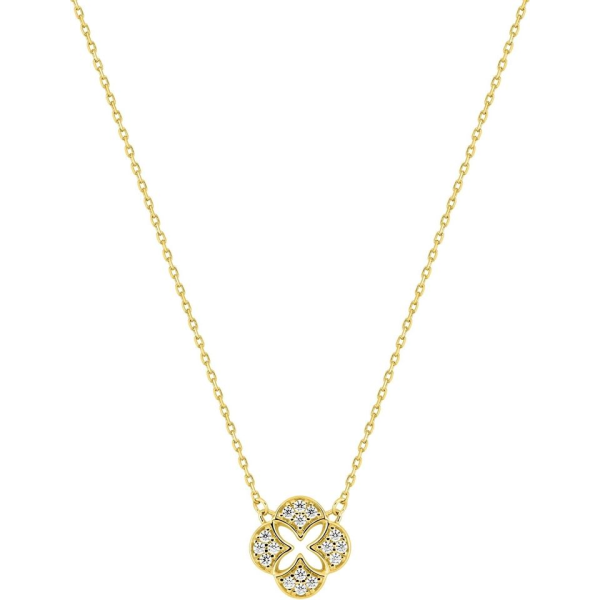 Collier  Or 375/1000 Oxyde de Zirconium