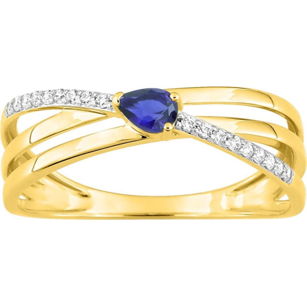 Bague  Or 375/1000 Saphir