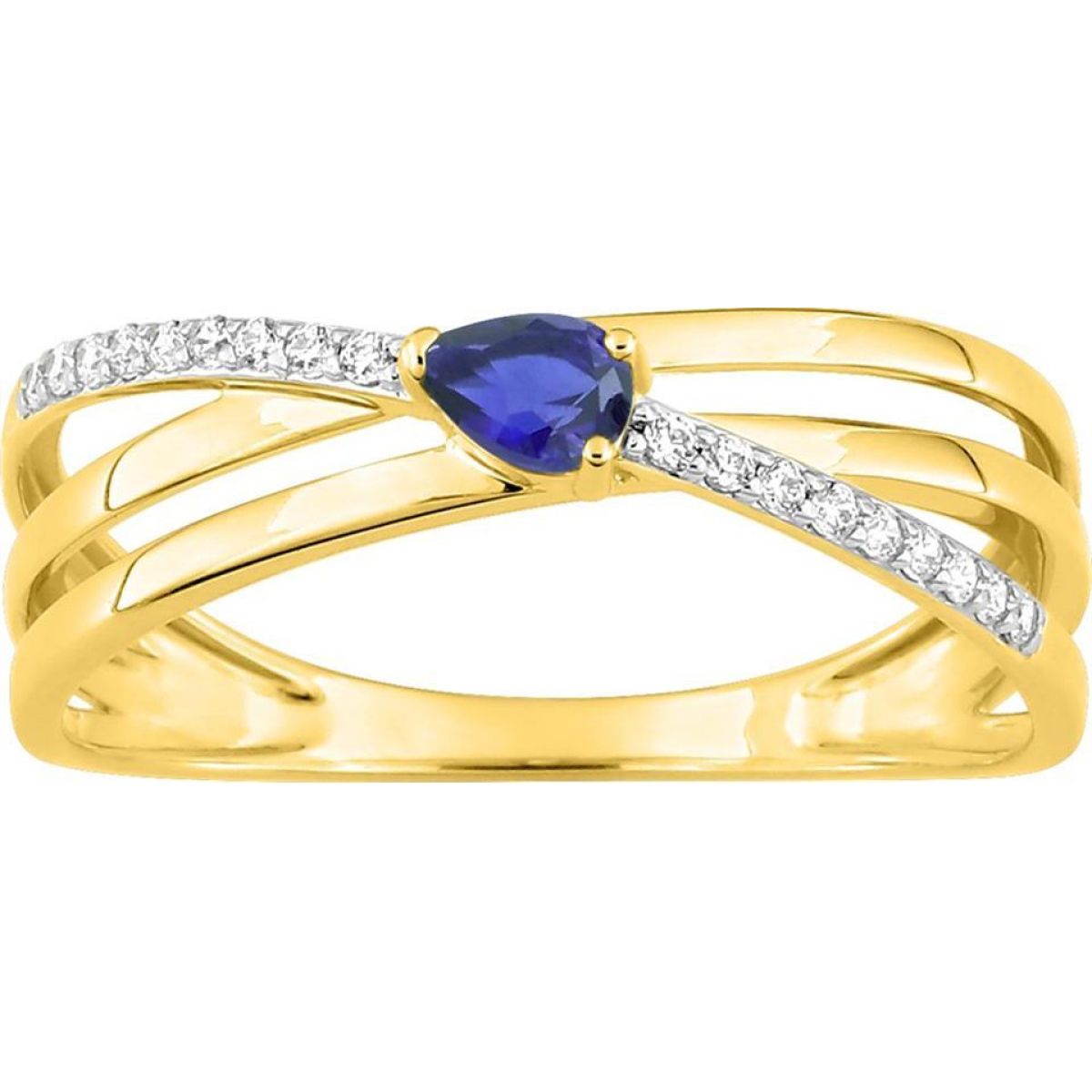 Bague  Or 375/1000 Saphir