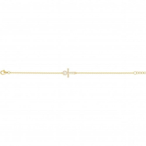 Bracelet  Plaqué Or Oxyde de Zirconium