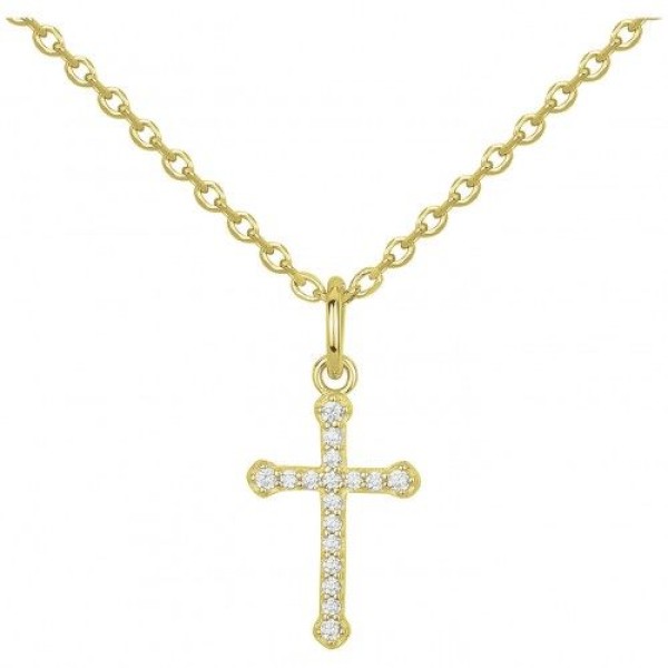 Collier  Plaqué Or Oxyde de Zirconium