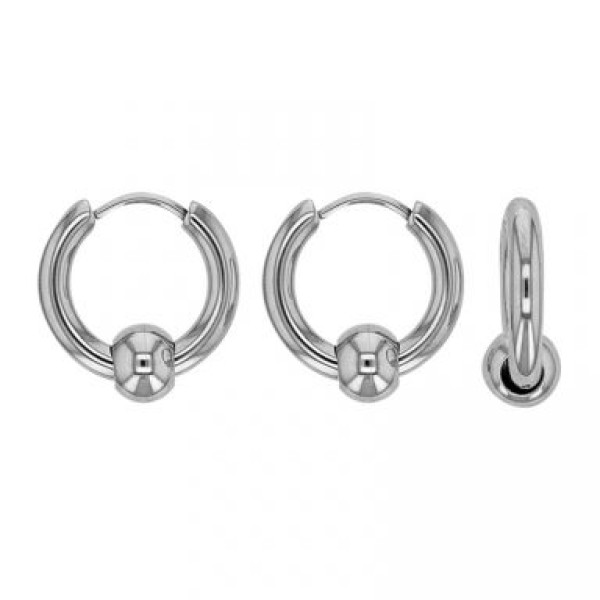 Boucles d'Oreilles  Acier