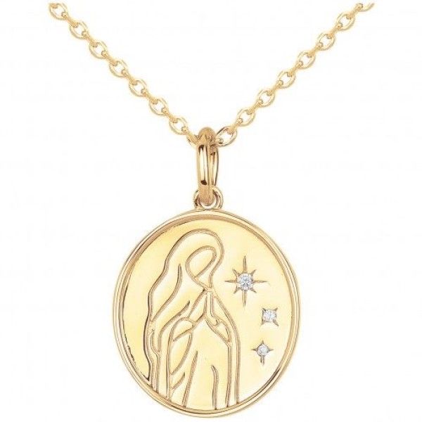 Collier  Plaqué Or Oxyde de Zirconium