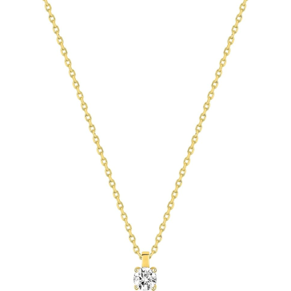 Collier  Plaqué Or Oxyde de Zirconium