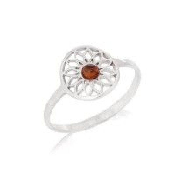 Bague  Argent 925/1000 Ambre