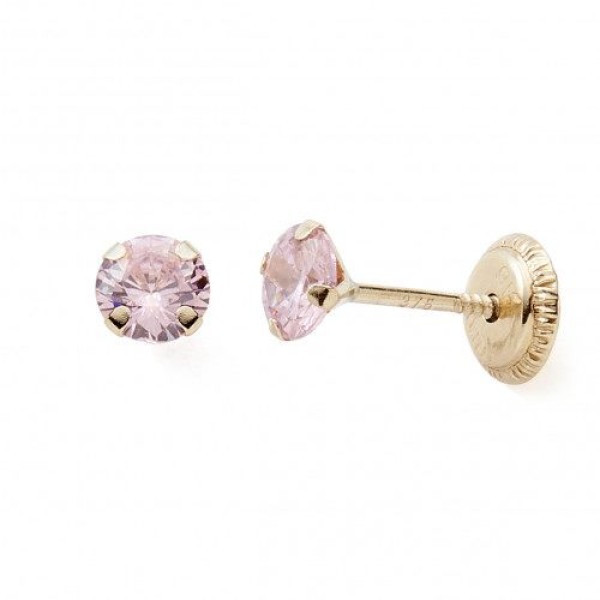 Boucles d'Oreilles  Or 375/1000 Oxyde de Zirconium
