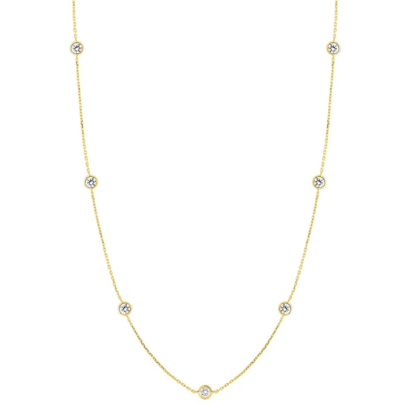 Collier  Or 750/1000 Oxyde de Zirconium