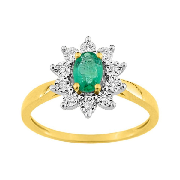 Bague  Or 750/1000 Emeraude