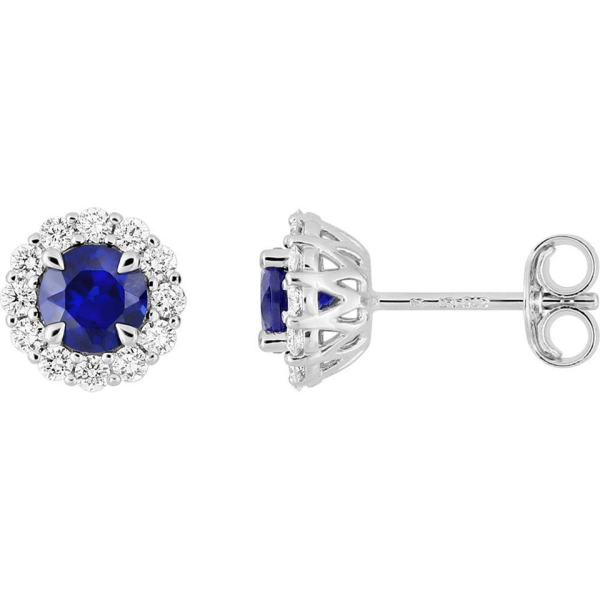 Boucles d'Oreilles  Or 375/1000 Diamant Synthétique