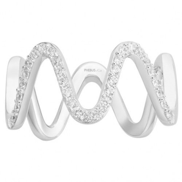 Bague  Argent 925/1000 Oxyde de Zirconium